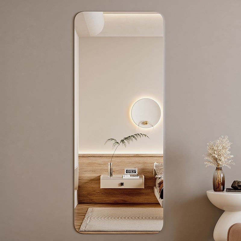 مرآة ناعمة مثبتة على الحائط ذاتية اللصق مرآة كاملة الجسم مرآة مكياج عالية الدقة مرآة أكريليك للحمام والسكن الجامعي - Image 5